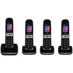 BT 8610 Digital Cordless Phone With Advanced Call Blocking & Answering Machine, Quad DECT